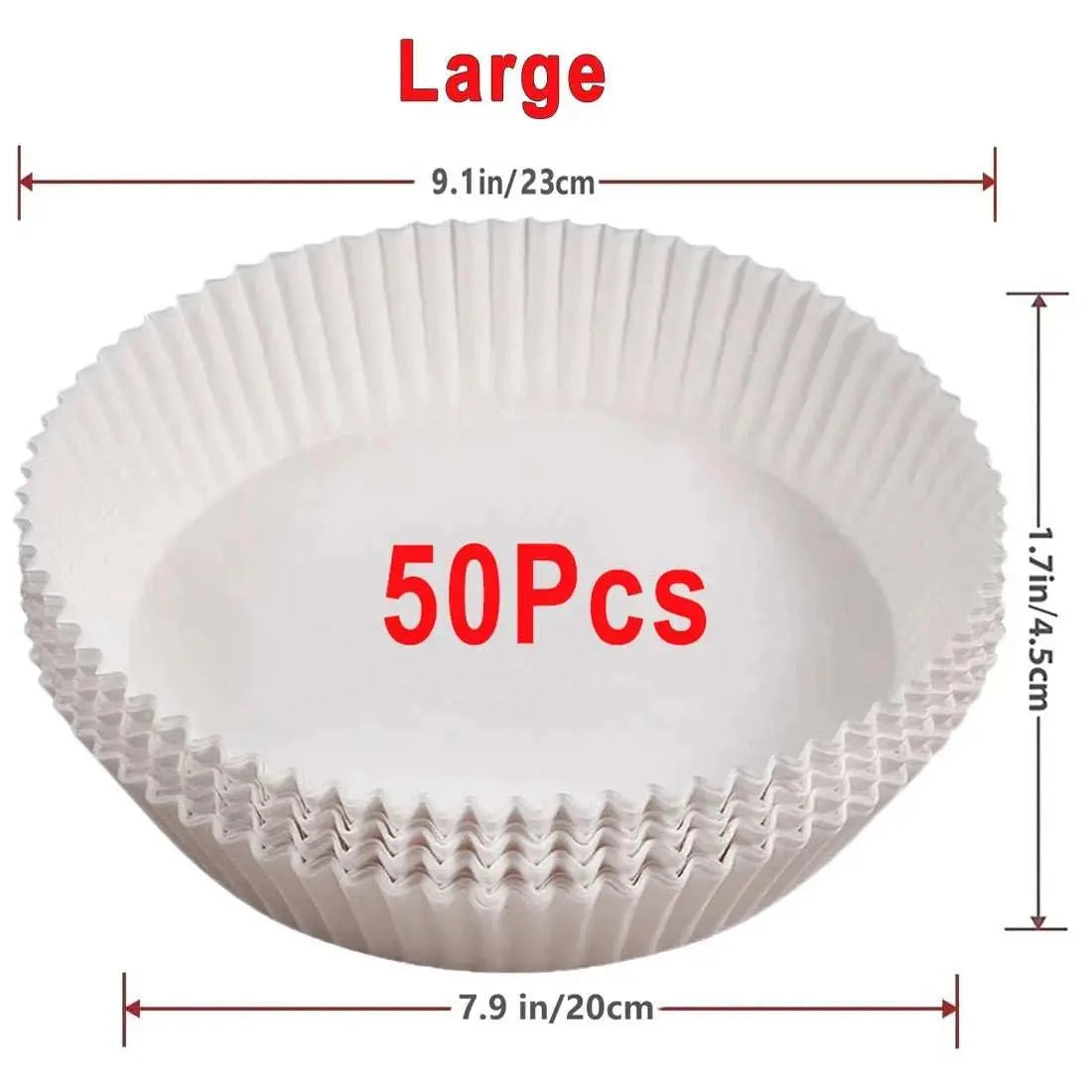 50/100Pcs Air Fryer Disposable Paper Non - Stick Airfryer Baking Papers Round Air - Fryer Paper Liners Paper Kitchen Accessories - AMIR BAGS INDIA PRIVATE LIMITED
