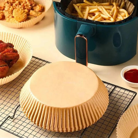 50/100Pcs Air Fryer Disposable Paper Non - Stick Airfryer Baking Papers Round Air - Fryer Paper Liners Paper Kitchen Accessories - AMIR BAGS INDIA PRIVATE LIMITED