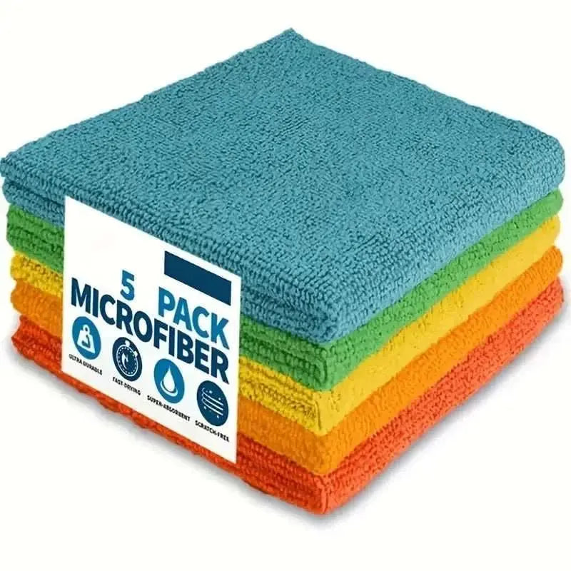 5/10/20pcs Kitchen Towel, Ultra - fine Fiber Light Gray Cleaning Cloth Set, Absorbent, Soft And Stain - removing Cloth - AMIR BAGS INDIA PRIVATE LIMITED