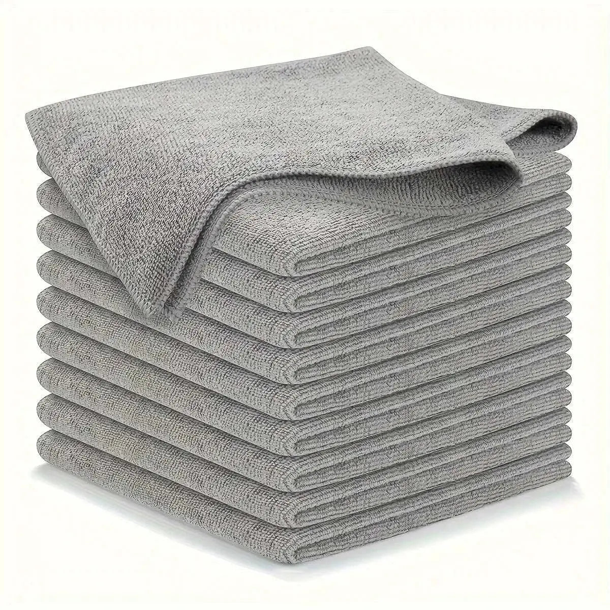 5/10/20pcs Kitchen Towel, Ultra - fine Fiber Light Gray Cleaning Cloth Set, Absorbent, Soft And Stain - removing Cloth - AMIR BAGS INDIA PRIVATE LIMITED