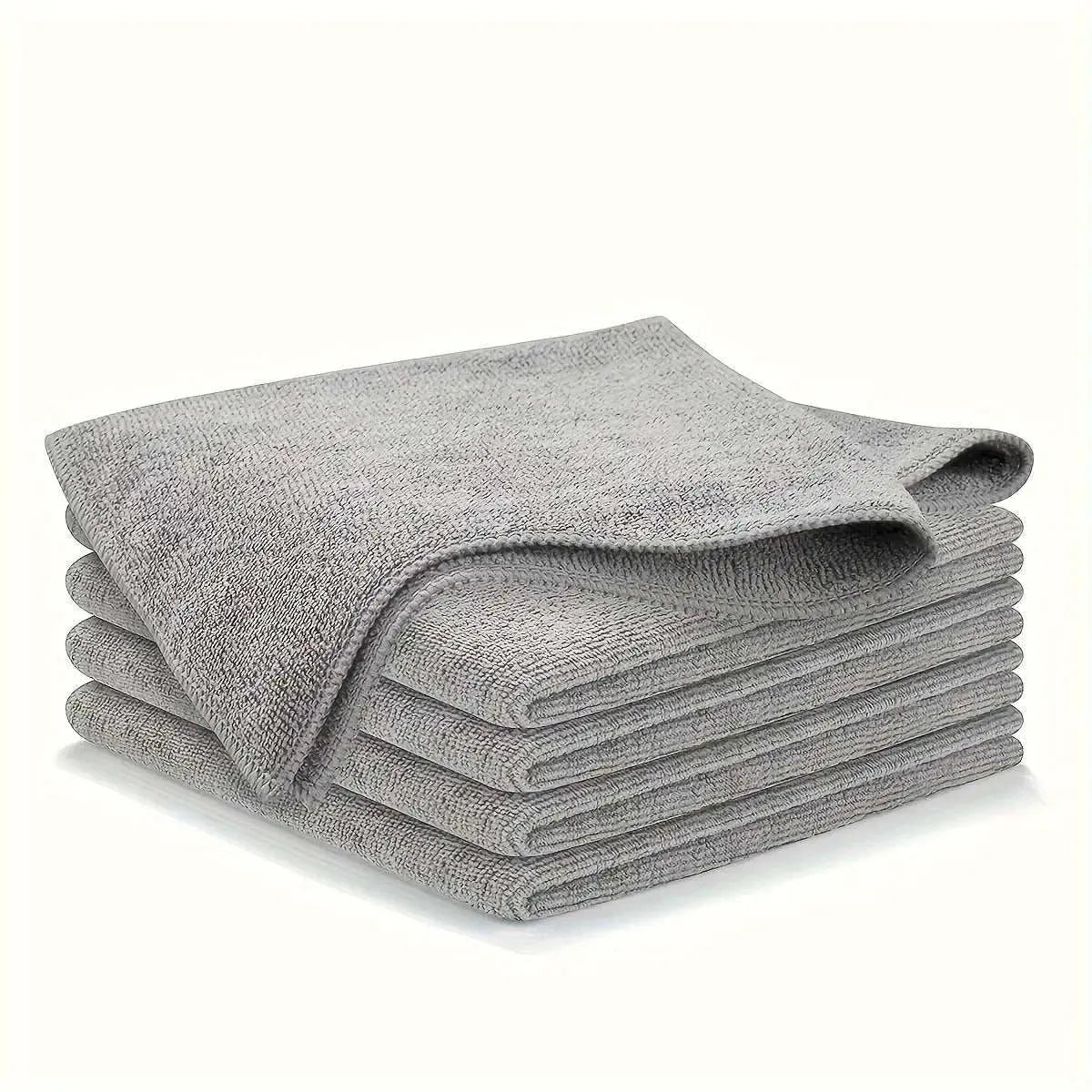 5/10/20pcs Kitchen Towel, Ultra - fine Fiber Light Gray Cleaning Cloth Set, Absorbent, Soft And Stain - removing Cloth - AMIR BAGS INDIA PRIVATE LIMITED