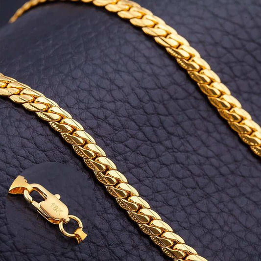 5MM Full Side 18K Necklace - AMIR BAGS INDIA PRIVATE LIMITED