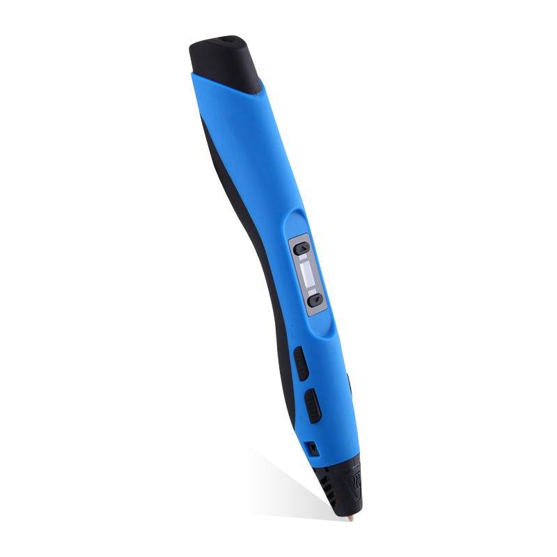 Blue and black 3D painting graffiti pen for creative 3D drawing and printing.