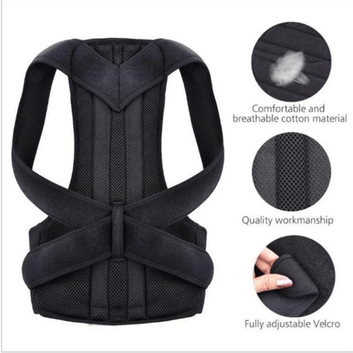 Adjustable Posture Corrector Low Back Support Shoulder Brace Belt For - AMIR BAGS INDIA PRIVATE LIMITED