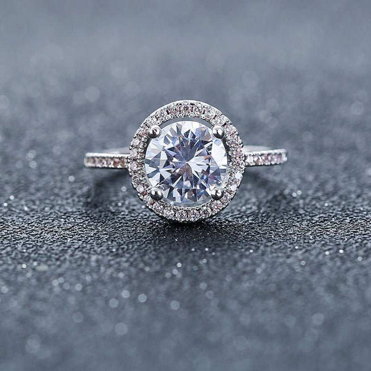 Aliexpress eBay Wedding Engagement Ring Factory wholesale zircon ring Nvjie paktong explosion of Europe - AMIR BAGS INDIA PRIVATE LIMITED