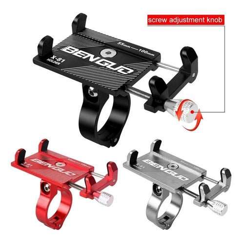 Aluminum Motorcycle Bike Bicycle Holder Mount Handlebar For Cell Phone - AMIR BAGS INDIA PRIVATE LIMITED