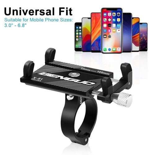 Aluminum Motorcycle Bike Bicycle Holder Mount Handlebar For Cell Phone - AMIR BAGS INDIA PRIVATE LIMITED