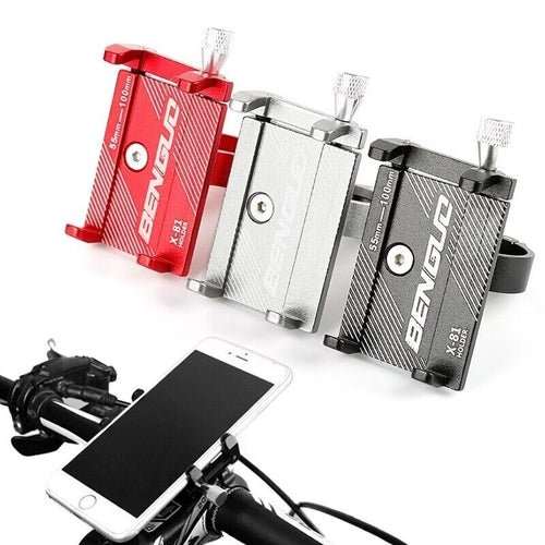 Aluminum Motorcycle Bike Bicycle Holder Mount Handlebar For Cell Phone - AMIR BAGS INDIA PRIVATE LIMITED