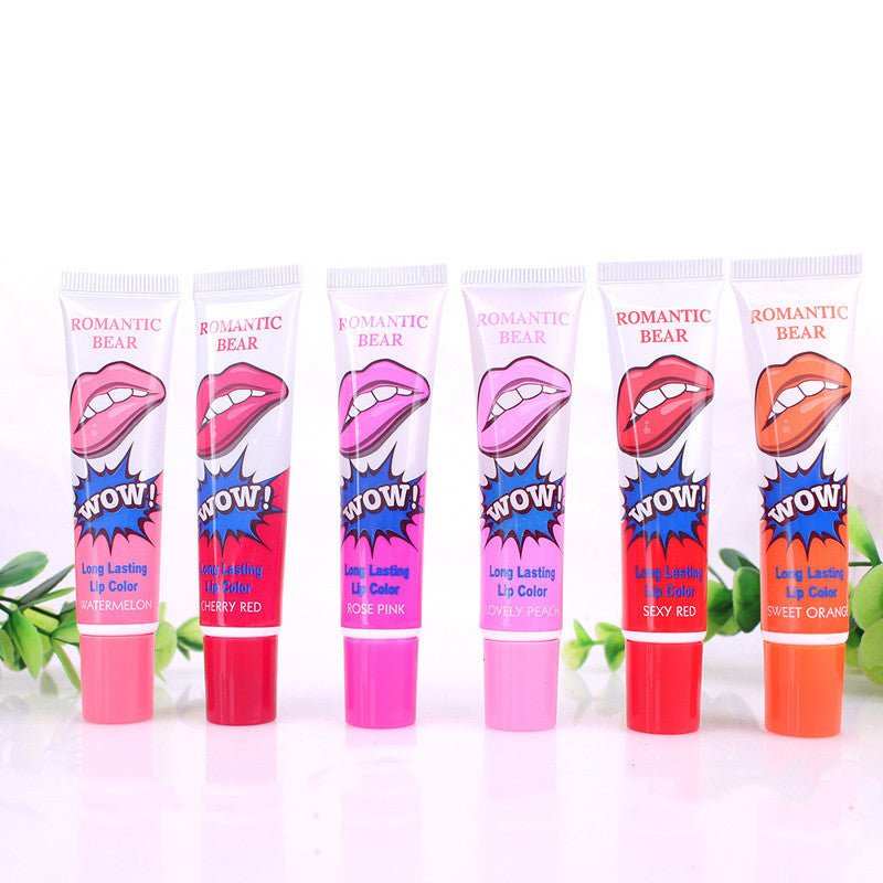 Amazing 6 Colors Peel Off Liquid Lipstick Waterproof Long Lasting Lip Gloss Mask Moisturizer Makeup Tear Pull Lip Lint Cosmetic - AMIR BAGS INDIA PRIVATE LIMITED