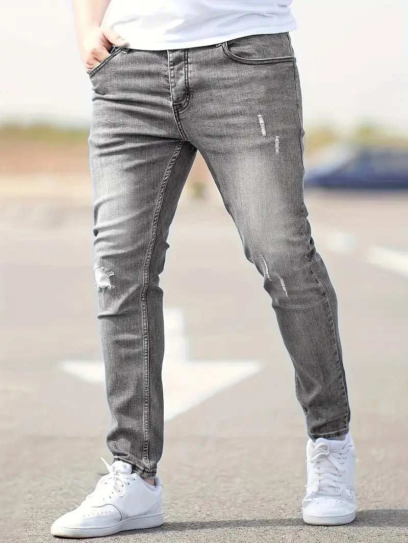 American-style Slim-fit Stretch JeansProduct information:Color: light blue, dark blue, black, gray Elasticity: Micro elasticity Pants length: trousers Waist Type: Mid waist Suitable for people: Youth SiDropshipmanAMIR BAGS INDIA PRIVATE LIMITEDnull