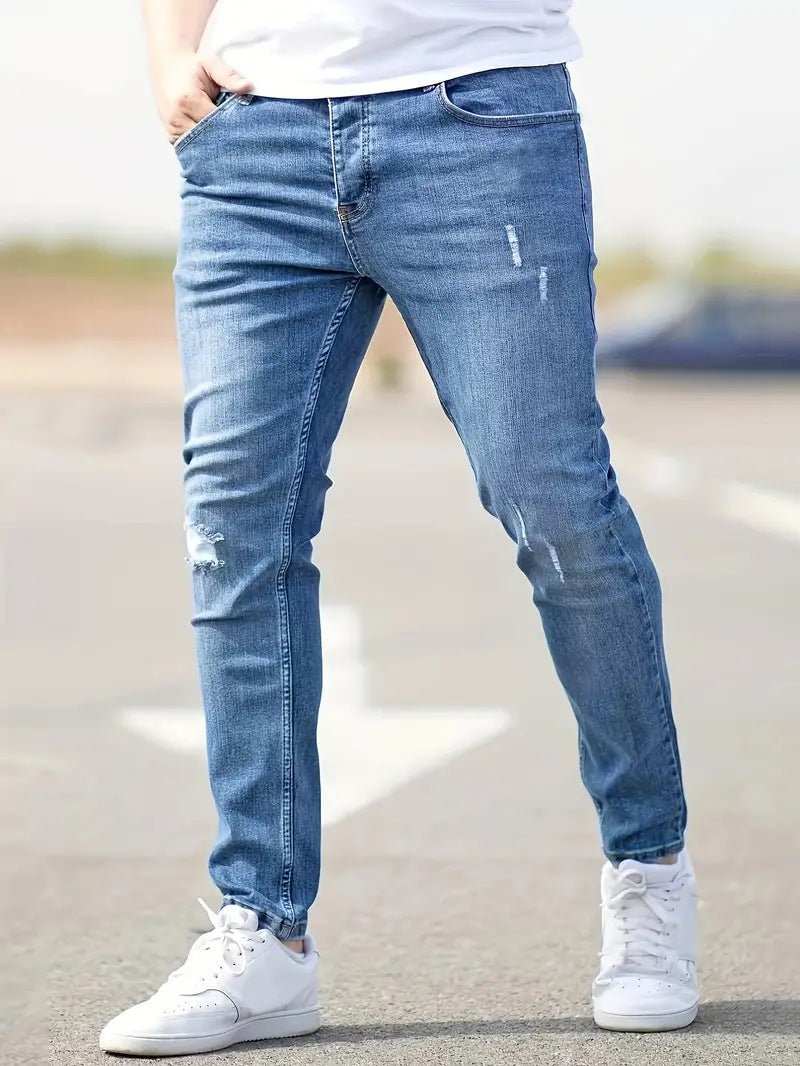 American-style Slim-fit Stretch JeansProduct information:Color: light blue, dark blue, black, gray Elasticity: Micro elasticity Pants length: trousers Waist Type: Mid waist Suitable for people: Youth SiDropshipmanAMIR BAGS INDIA PRIVATE LIMITEDnull