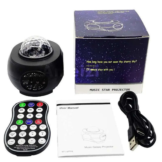 APP Starry Sky Projector Music Small Night LampProduct information:Light color: USB plug-in type Power supply mode: USB Additional functions: Bluetooth, remote control, audio Intelligent control or not: APP contrDropshipmanAMIR BAGS INDIA PRIVATE LIMITEDnull