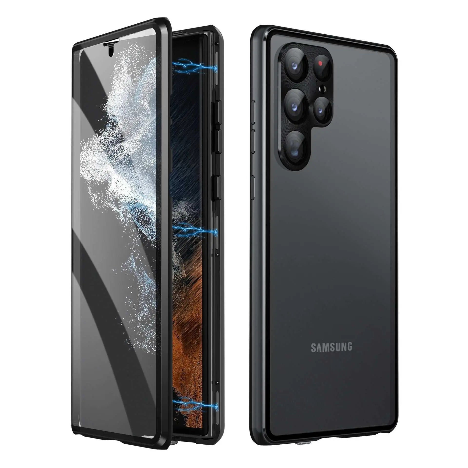 Applicable To S24Ultra Peep - proof Magnetic Mirror Universal Magnetic King Phone Case - AMIR BAGS INDIA PRIVATE LIMITED