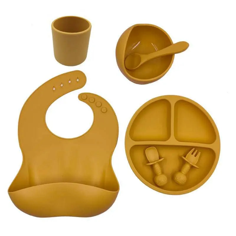 Baby Cutlery Set Silicone Bib Silicone Cup Spoon - AMIR BAGS INDIA PRIVATE LIMITED