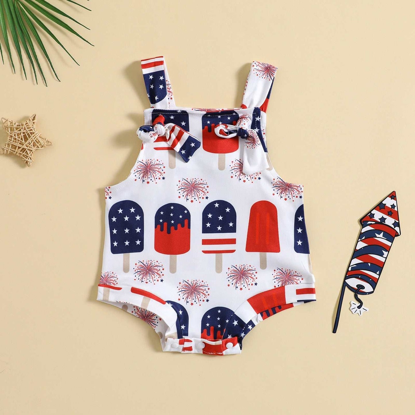 Baby Printed Front Knotted Suspender Pants - AMIR BAGS INDIA PRIVATE LIMITED