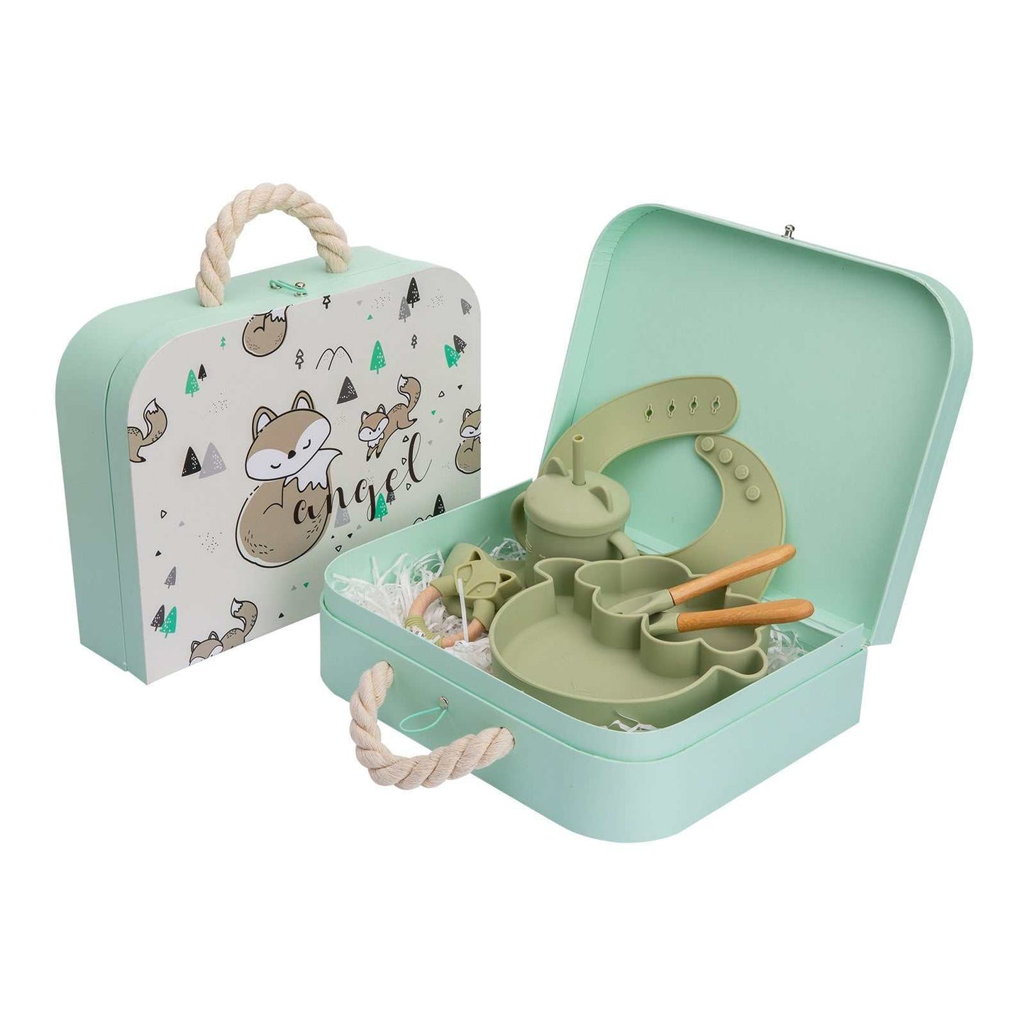 Baby Silicone Bowl Newborn Tableware Set - AMIR BAGS INDIA PRIVATE LIMITED