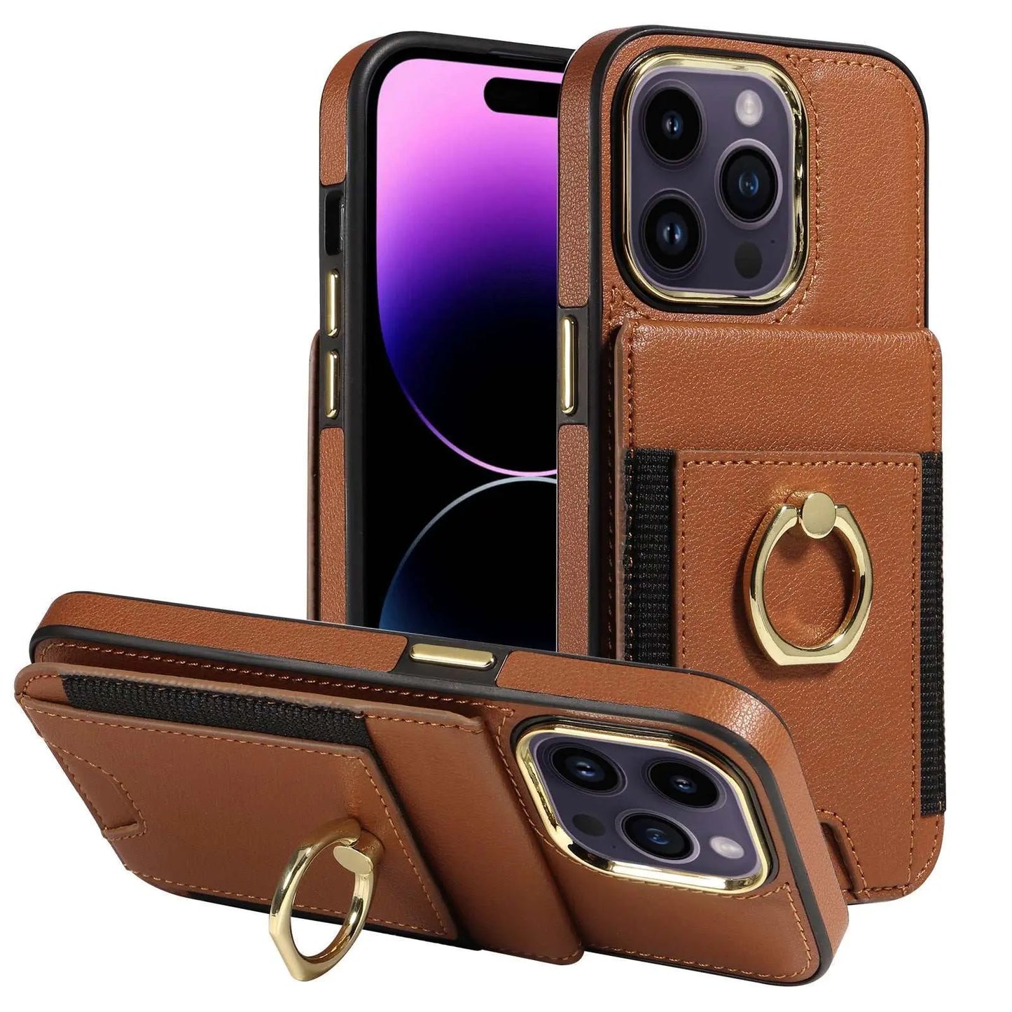 Back Cover Leather Case Phone Case Wallet Protective Case Universal - AMIR BAGS INDIA PRIVATE LIMITED