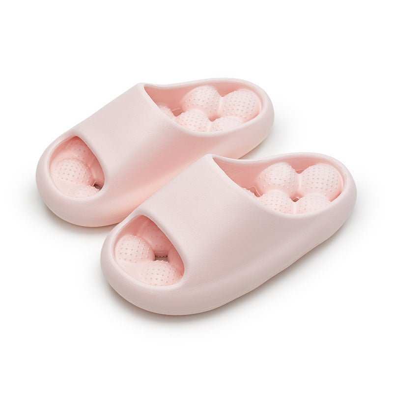 Ball Massage Sole Design Bathroom Slippers Women's House Shoes Indoor Non - Slip Floor Home Slippers Summer - AMIR BAGS INDIA PRIVATE LIMITED