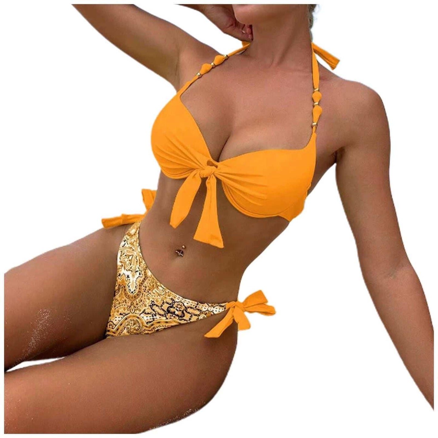 Bathing Suit Top 18W Women'S Sexy Fashion Bikini Strap Split Swimsuit Mom Bod Bathing Suits - AMIR BAGS INDIA PRIVATE LIMITED