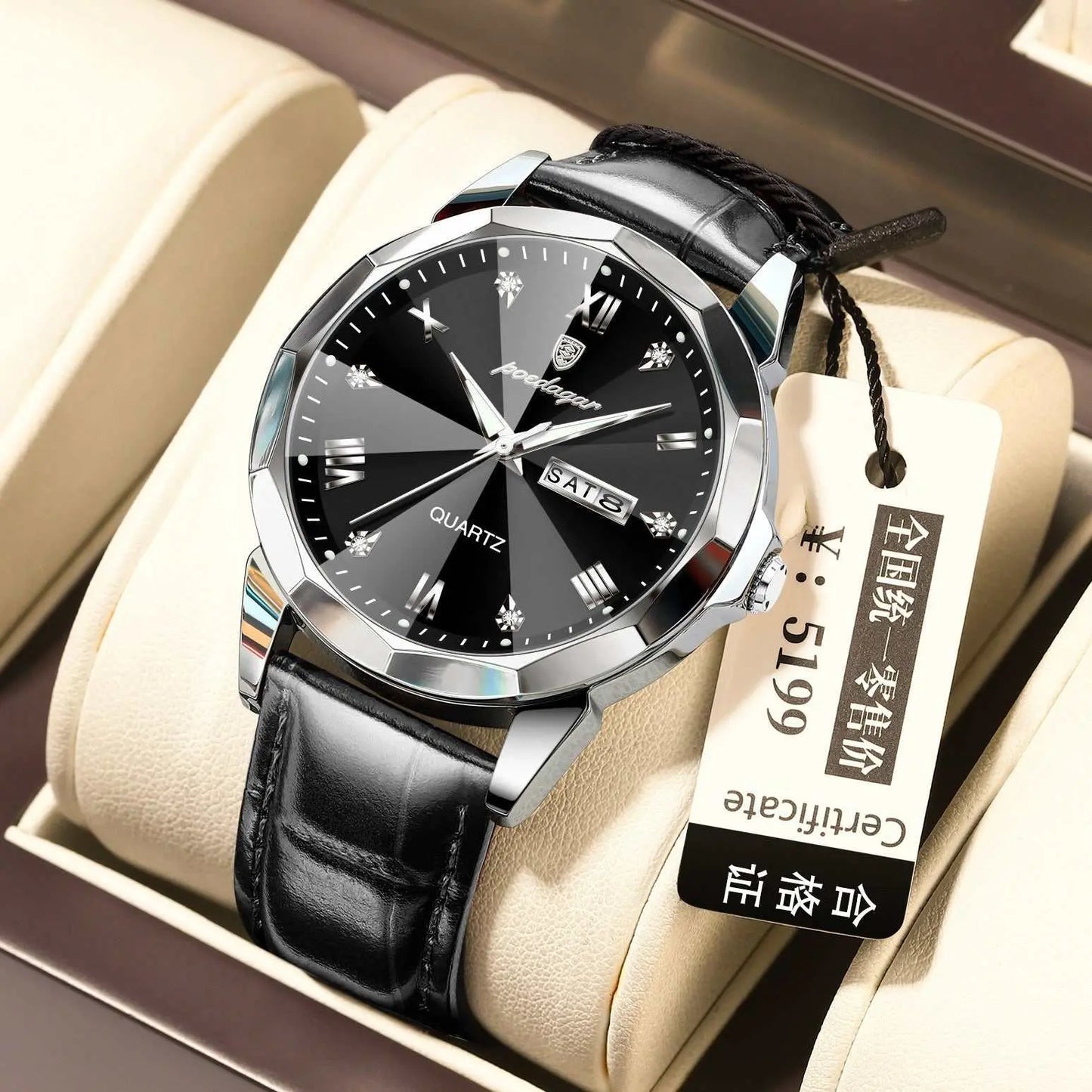 Belt Style Men's Waterproof Luminous Fashion Quartz Watch - AMIR BAGS INDIA PRIVATE LIMITED