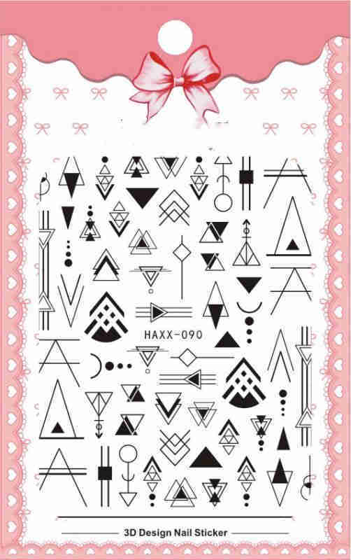Black Butterfly Nails Stickers Decals White Flower Adhesive Manicure - AMIR BAGS INDIA PRIVATE LIMITED