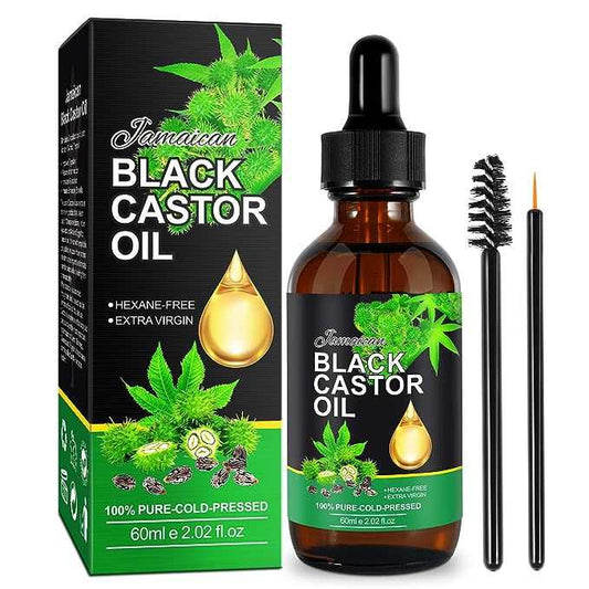 Black Castor Oil Massage Oil Hair Care Essential Oil Cross - border - AMIR BAGS INDIA PRIVATE LIMITED