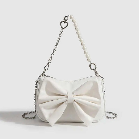 Black White PU Bow Handbags Autumn Winter Ladies Underarm Tote Bags FaOverview:Unique design, stylish and beautiful.Good material, comfortable to carry.A variety of colors, any choice.Product information:Lining texture: Polyester AppliDropshipmanAMIR BAGS INDIA PRIVATE LIMITEDnull