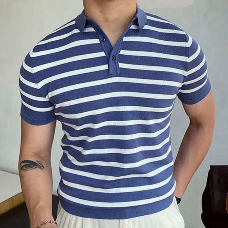 Blue Striped Business Polo Shirt For MenProduct information:Pattern: stripes Color: blue Size: 3XL,2XL,M,L,XL Main fabric composition: viscose Style: Street
 
 Size Information:
 
 Note:1. Asian sizes are DropshipmanAMIR BAGS INDIA PRIVATE LIMITEDnull
