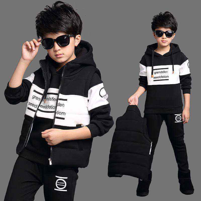 Boys Clothes Sport Suit Casual Boys Clothing 3ps Sets - AMIR BAGS INDIA PRIVATE LIMITED