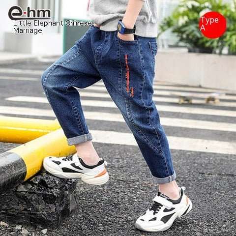 Boys' Denim Trousers Trousers Children's Clothing - AMIR BAGS INDIA PRIVATE LIMITED