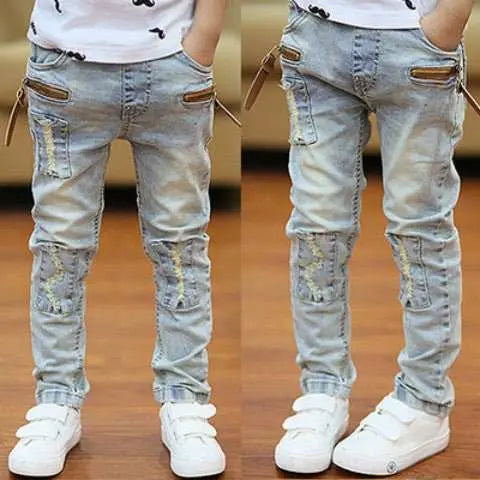 Boys' Denim Trousers Trousers Children's Clothing - AMIR BAGS INDIA PRIVATE LIMITED