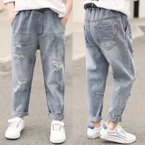 Boys' Denim Trousers Trousers Children's Clothing - AMIR BAGS INDIA PRIVATE LIMITED