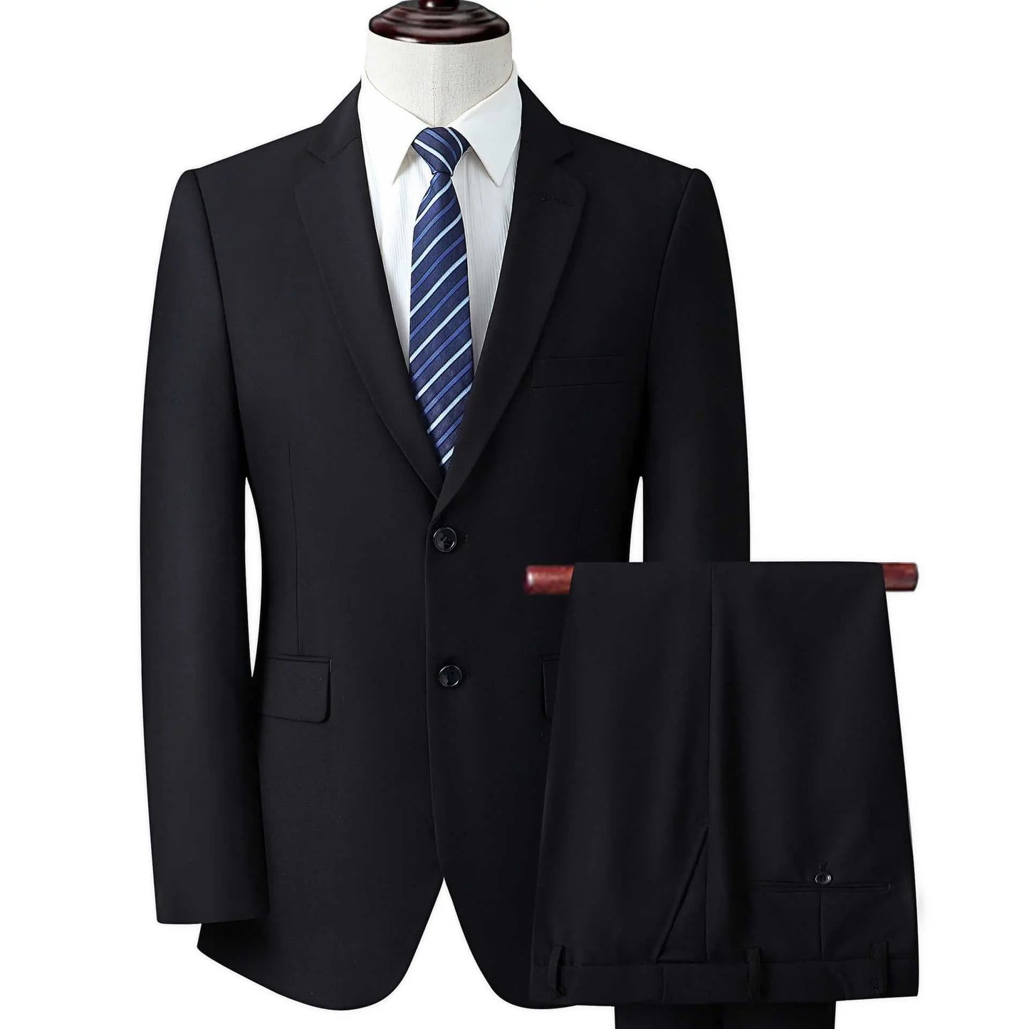 Business Suit Men's Suit Coat Formal WearProduct information:Color: black, dark blueSize: 160,165,170,175,180,185,190Style: slim fitClothing craft: adhesive interlining cloth craftFabric name: Chemical FibeDropshipmanAMIR BAGS INDIA PRIVATE LIMITEDnull