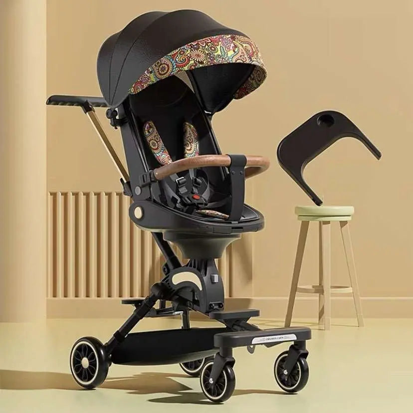 Can Sit And Lie Flat Two - way Folding Lightweight Shock - absorbing High - view Stroller - AMIR BAGS INDIA PRIVATE LIMITED