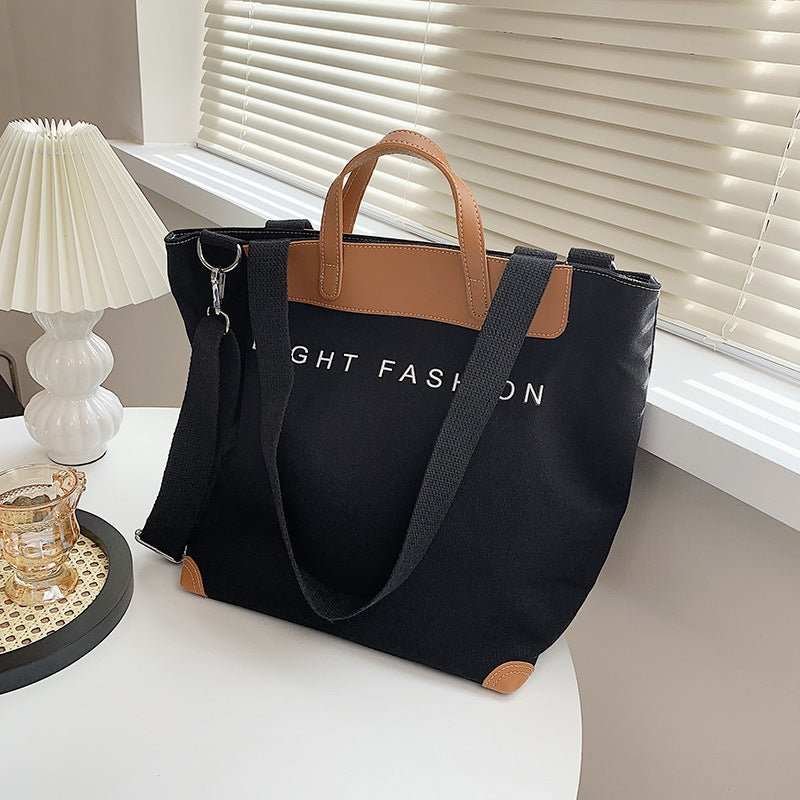 Canvas Shoulder Bag Women Ins Fashion Messenger Crossbody Bags Large Capacity Totes Handbag - AMIR BAGS INDIA PRIVATE LIMITED