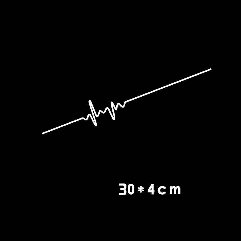 Car Electrocardiogram Creative Sound Wave Chart Car Sticker - AMIR BAGS INDIA PRIVATE LIMITED