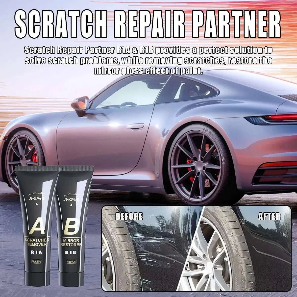 Car Scratch Remover Paint Care Tools Auto Remover Scratches Repair Polishing Auto Body Grinding Compound Anti Scratch Wax R1 - AMIR BAGS INDIA PRIVATE LIMITED
