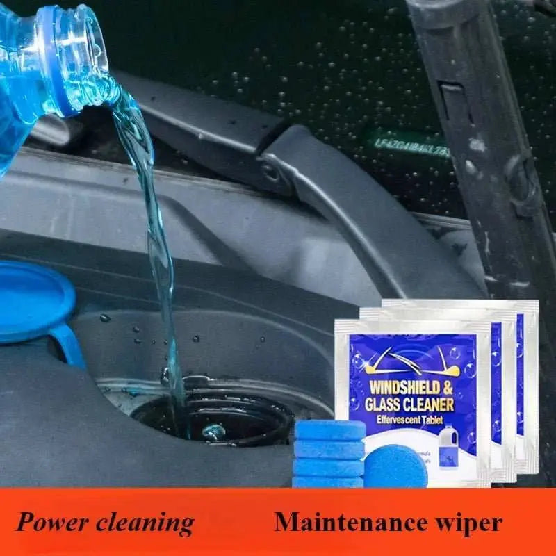 Car Windshield Glass Concentrated Washer Tablets Car Effervescent Washer Fluid Wiper Glass Solid Cleaning Tablets for Car Window - AMIR BAGS INDIA PRIVATE LIMITED