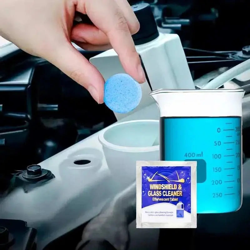 Car Windshield Glass Concentrated Washer Tablets Car Effervescent Washer Fluid Wiper Glass Solid Cleaning Tablets for Car Window - AMIR BAGS INDIA PRIVATE LIMITED