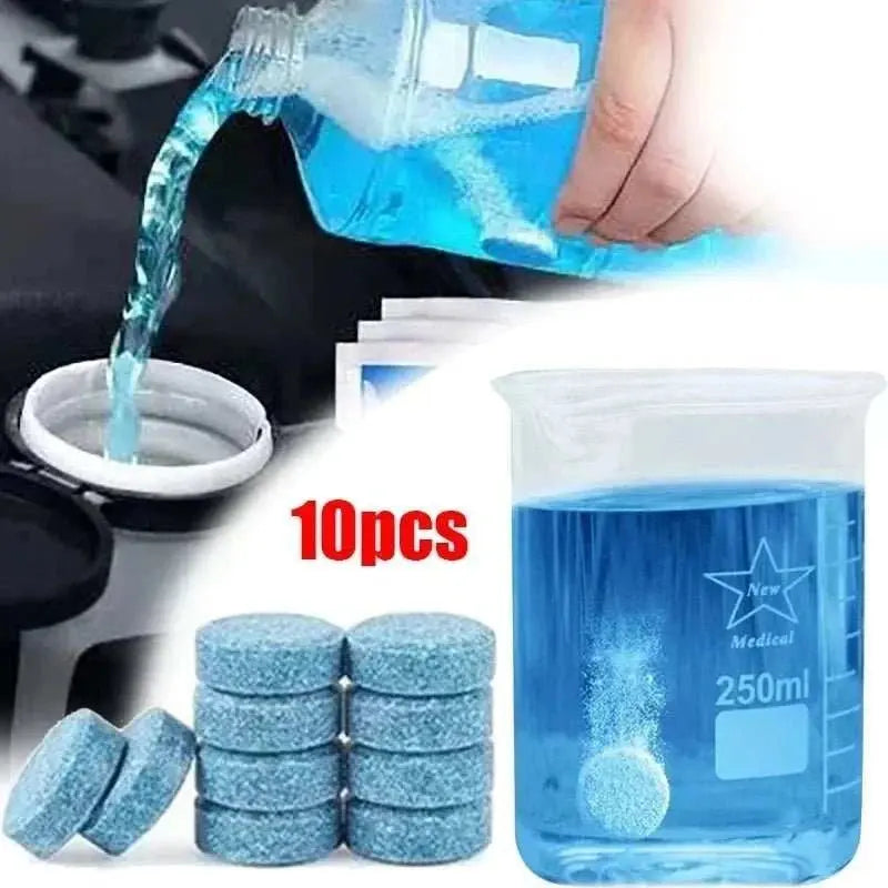 Car Windshield Glass Concentrated Washer Tablets Car Effervescent Washer Fluid Wiper Glass Solid Cleaning Tablets for Car Window - AMIR BAGS INDIA PRIVATE LIMITED