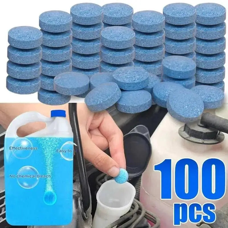 Car Windshield Glass Concentrated Washer Tablets Car Effervescent Washer Fluid Wiper Glass Solid Cleaning Tablets for Car Window - AMIR BAGS INDIA PRIVATE LIMITED