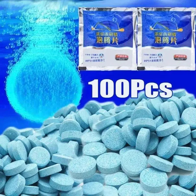 Car Windshield Glass Concentrated Washer Tablets Car Effervescent Washer Fluid Wiper Glass Solid Cleaning Tablets for Car Window - AMIR BAGS INDIA PRIVATE LIMITED
