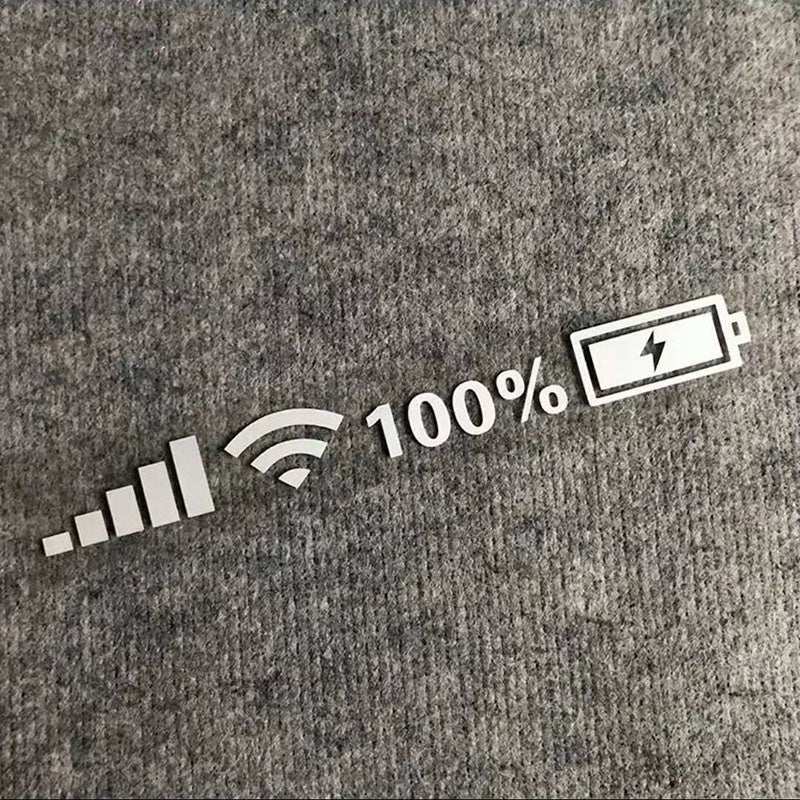 Car Windshield Stickers Signal WiFi Power Vinyl Decal Mobile Phone Car Stickers Auto Exterior Decorative Accessories Decals - AMIR BAGS INDIA PRIVATE LIMITED
