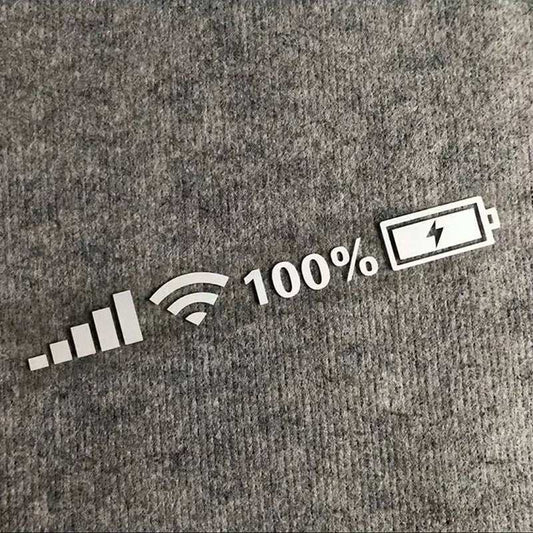 Car Windshield Stickers Signal WiFi Power Vinyl Decal Mobile Phone Car Stickers Auto Exterior Decorative Accessories Decals - AMIR BAGS INDIA PRIVATE LIMITED