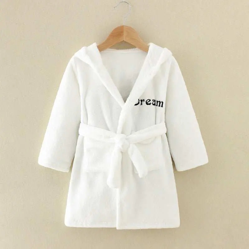 Cartoon Home Clothes Nightgown Bathrobe Children Pajamas Flannel - AMIR BAGS INDIA PRIVATE LIMITED