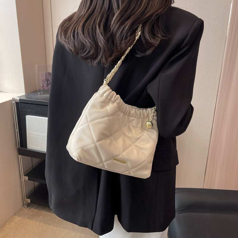 Casual Rhombus Shoulder Bag Chain Messenger Bag Small Bucket Bags Women - AMIR BAGS INDIA PRIVATE LIMITED