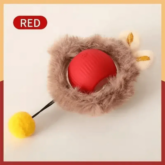 Cat Interactive ball Toy, Automatic Rolling Ball with Tail, Rechargeable Smart Pet Interactive Toy, Intelligent toy for Cat - AMIR BAGS INDIA PRIVATE LIMITED