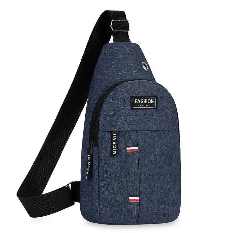 Chest Bag Men's One Shoulder Crossbody Bag Large Capacity Outdoor Sports And Leisure Fashion Small Shoulder Bag Large Capacit - AMIR BAGS INDIA PRIVATE LIMITED