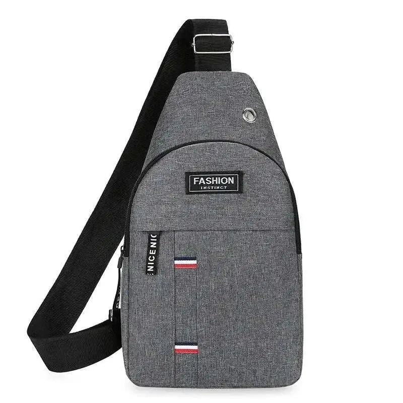 Chest Bag Men's One Shoulder Crossbody Bag Large Capacity Outdoor Sports And Leisure Fashion Small Shoulder Bag Large Capacit - AMIR BAGS INDIA PRIVATE LIMITED