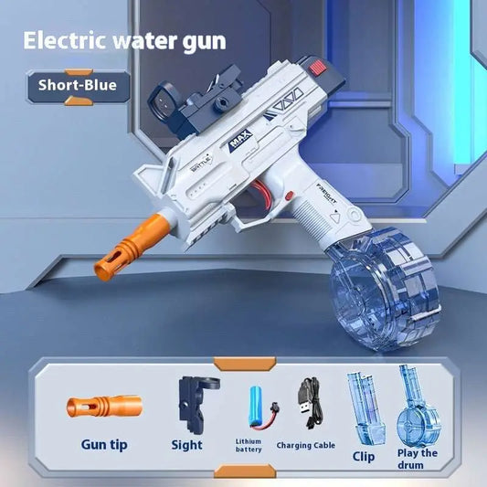 Children Automatic UZI Electric Backpack Water Submachine Gun Fights Summer Toy Water Guns Outdoor Beach Swimming Pool Toys - AMIR BAGS INDIA PRIVATE LIMITED